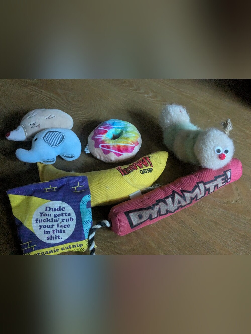 8 Plush Cat Toys with Catnip
